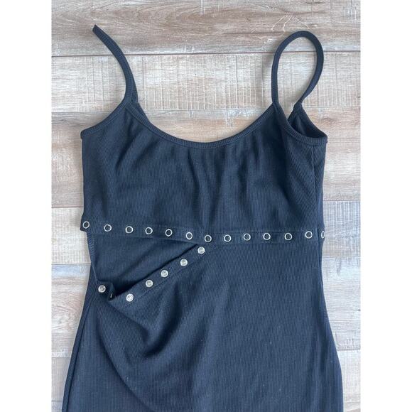 Meshki Alina Popper Rib Knit Bodycon Dress Size S - Picture 3 of 7